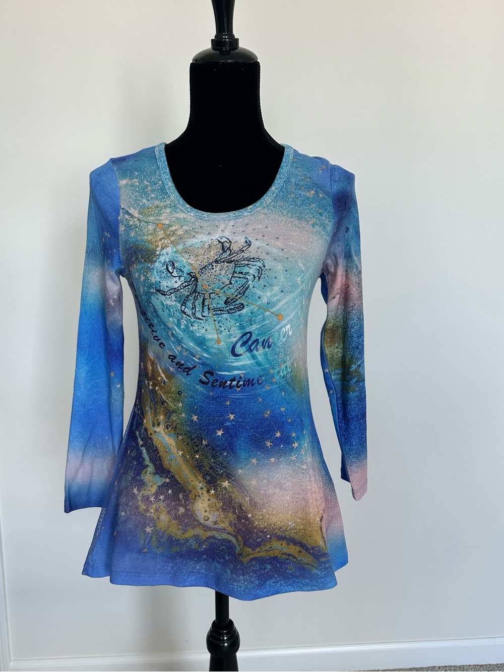 Women’s One World Cancer Zodiac‎ 3/4 Sleeve Shirt